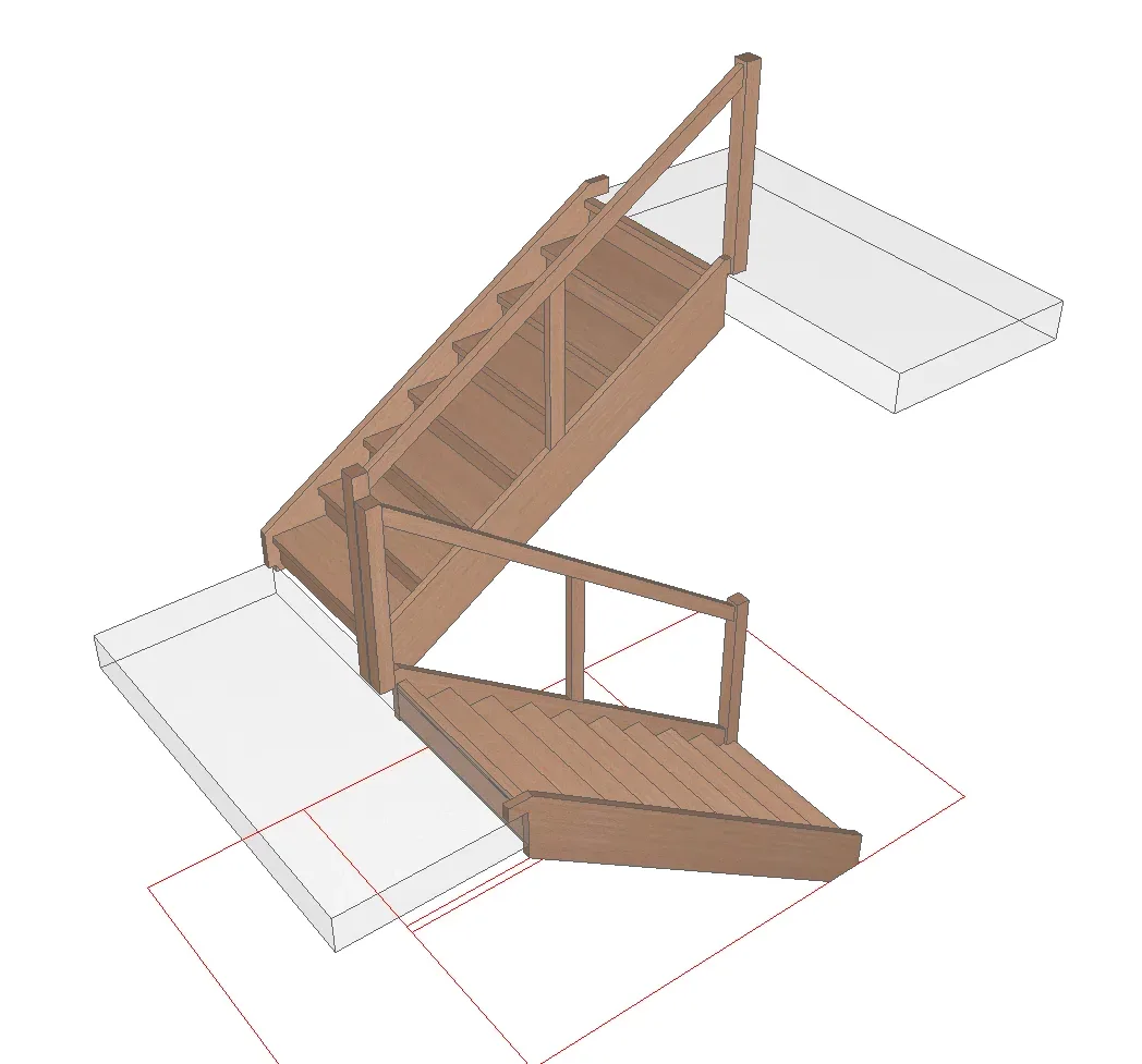 3D vizualizace schodů